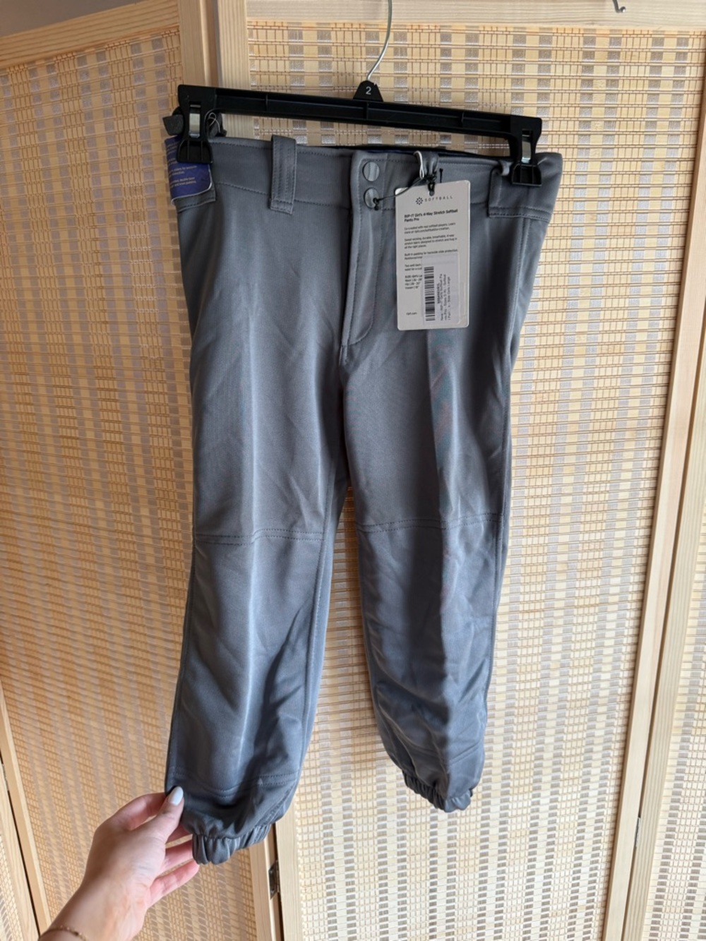 Kids Gray Baseball Pants - Comfortable Everyday Pants